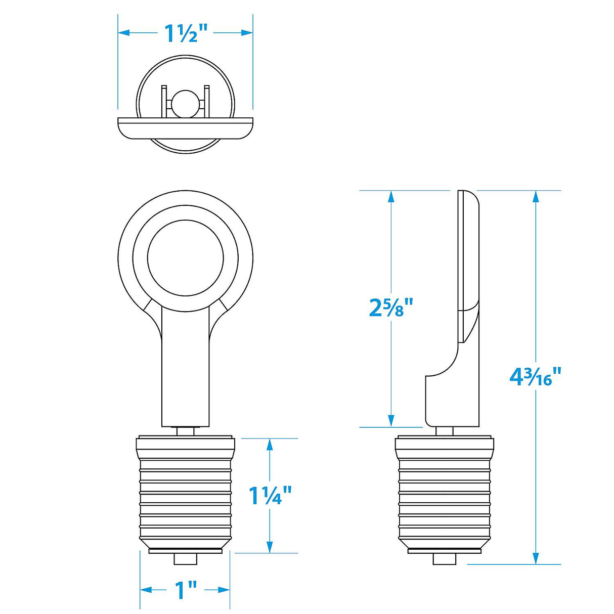 Seachoice Brass Drain Plug, 1 Snap