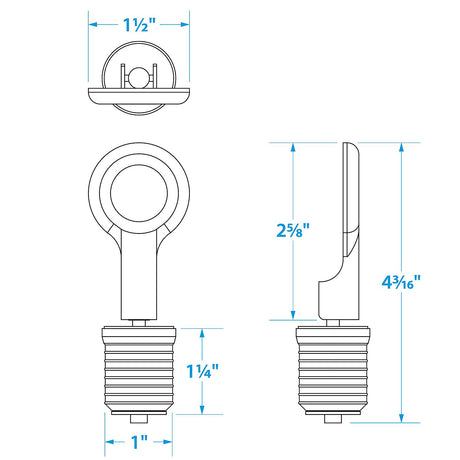 Seachoice Brass Drain Plug, 1 Snap