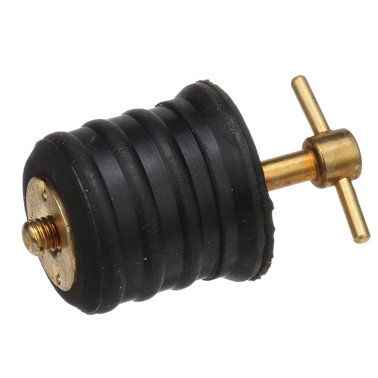 Seachoice Twist-Turn 1.25 In. Marine Boat Brass Drain Plug w/ Neoprene Seal