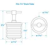 Seachoice Twist-Turn 1.25 In. Marine Boat Brass Drain Plug w/ Neoprene Seal