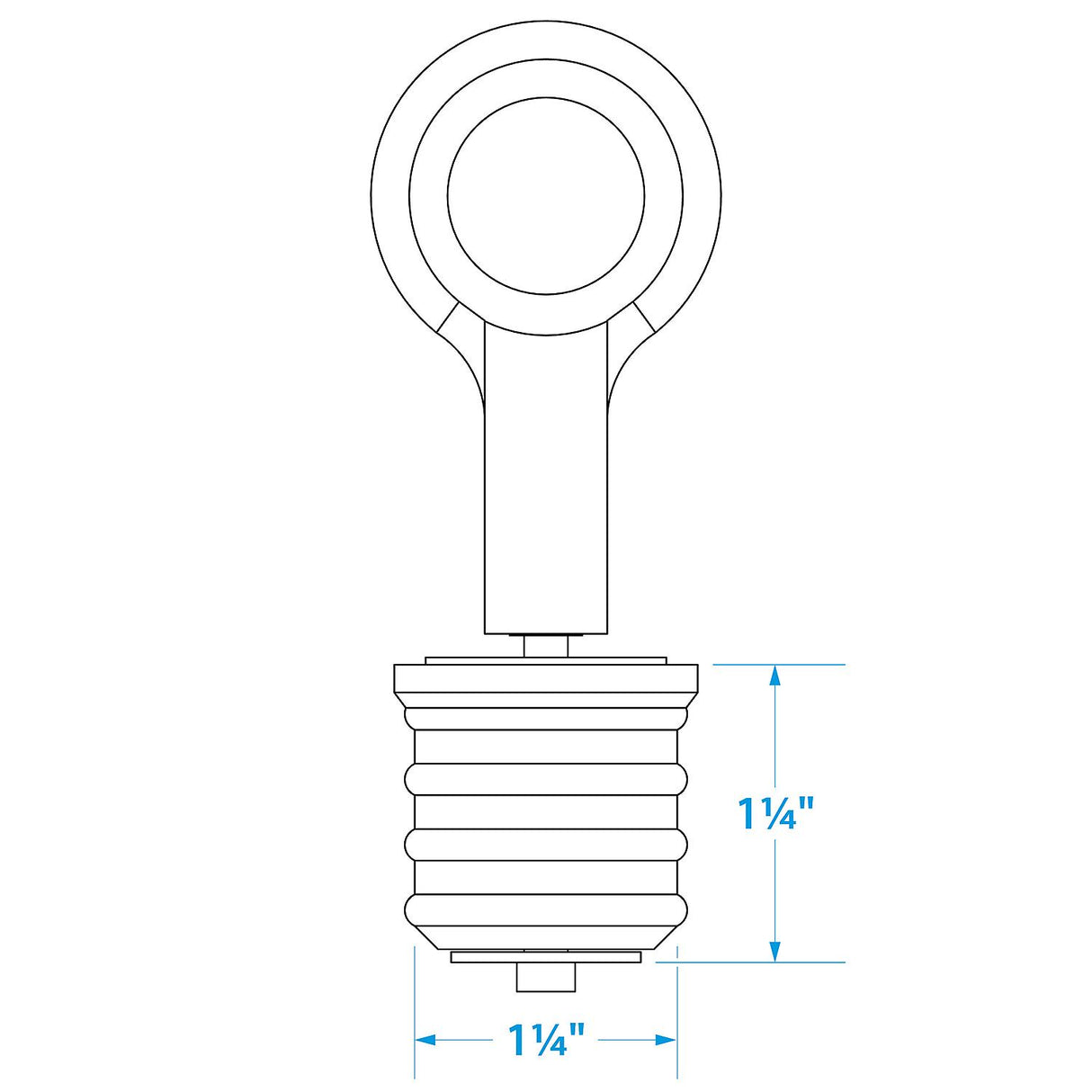 Seachoice Snap-Lock Drain Plug, Brass
