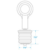 Seachoice Snap-Lock Drain Plug, Brass