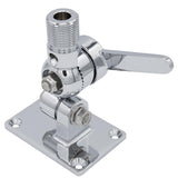 Seachoice 19521 Universal Antenna Ratchet-Mount Base, Chrome-Plated Brass