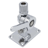 Seachoice 19521 Universal Antenna Ratchet-Mount Base, Chrome-Plated Brass