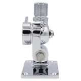 Seachoice 19521 Universal Antenna Ratchet-Mount Base, Chrome-Plated Brass