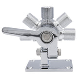 Seachoice 19521 Universal Antenna Ratchet-Mount Base, Chrome-Plated Brass