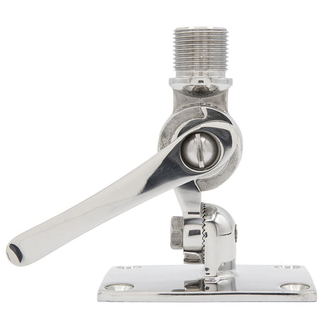 Seachoice 19722 Universal Antenna Ratchet-Mount Base, 316 Stainless Steel