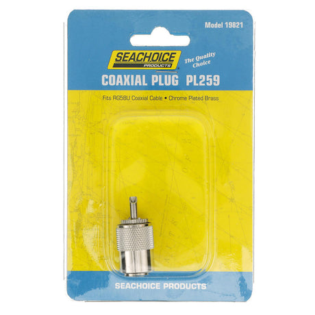 Seachoice PL259 Male Adapter, VHF Cable Antenna Connector
