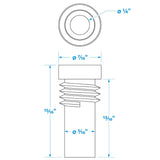 Seachoice UG175 Adapter, VHF Cable Antenna Connector