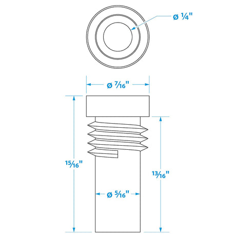 Seachoice UG175 Adapter, VHF Cable Antenna Connector