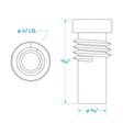 Seachoice UG176 Adapter, VHF Cable Antenna Connector