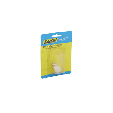 Seachoice PL258 Adapter, Silver, VHF Cable Antenna Connector
