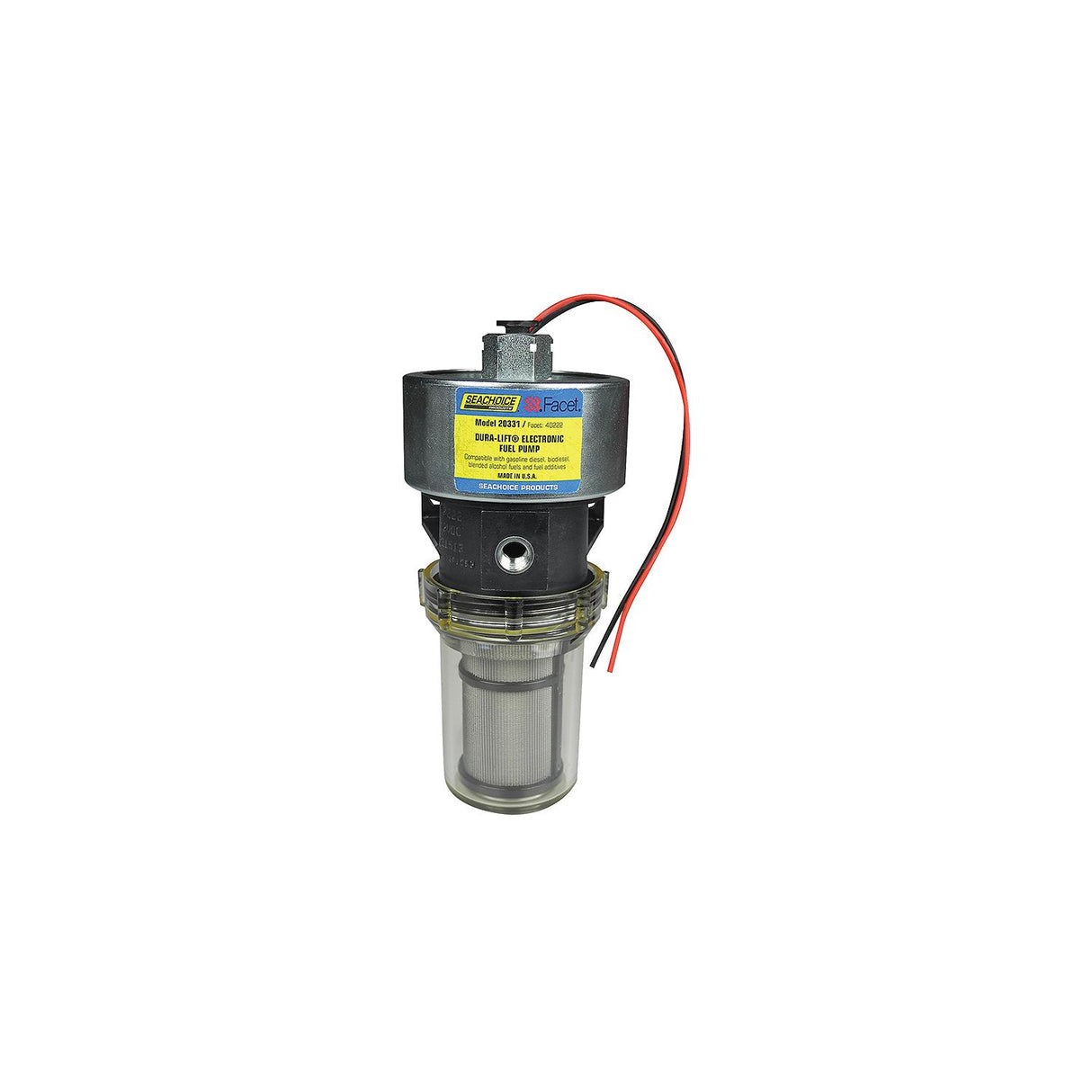Seachoice Dura-Lift Electronic Fuel Pump, Solid State Construction, 120 in. Lift, 11.5-9 PSI, 33 GPH