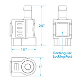 Seachoice Deluxe Fuel Connector for Honda, Female, 3/8 In. Barb