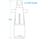 Seachoice Deluxe Fuel Connector for Mercury, Female, 1/4 in. NPT