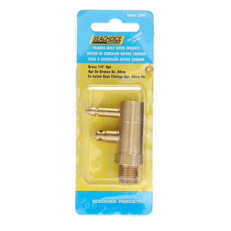 Seachoice Fuel Connector Tank Fitting for Yamaha/ Mercury, Male, 1/4 In. NPT