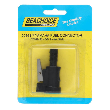 Seachoice Deluxe Fuel Connector Hose Fitting for Yamaha/Mercury, Female, 3/8 In. Barb
