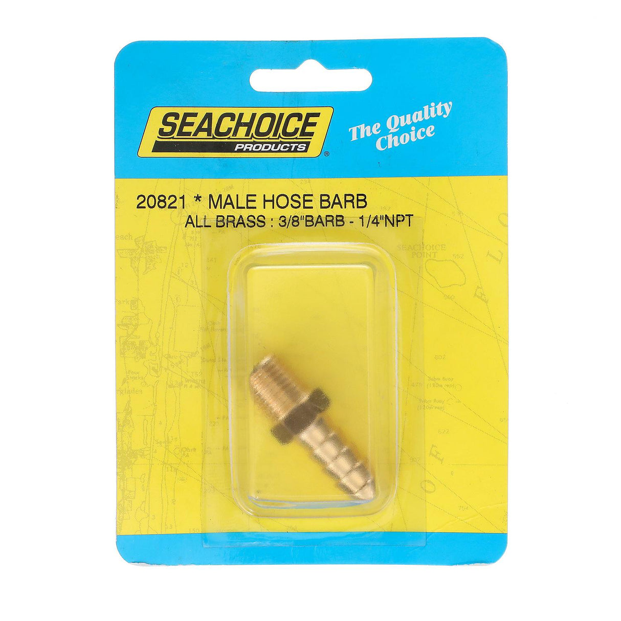 Seachoice Male Hose Barb, 3/8 In. With 1/4 In. Thread