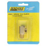 Seachoice Fuel Tank Elbow 1/4 In. NPT Male X 1/4 In. NPT Female, Brass