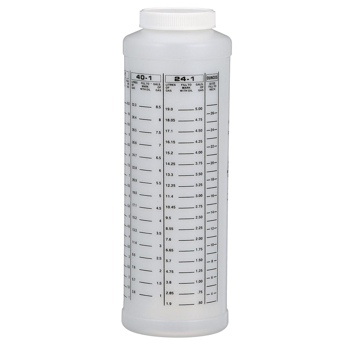 Seachoice 2-Cycle Engine, Oil to Gas Measuring Container, 32 Oz., Wide Mouth Bottle