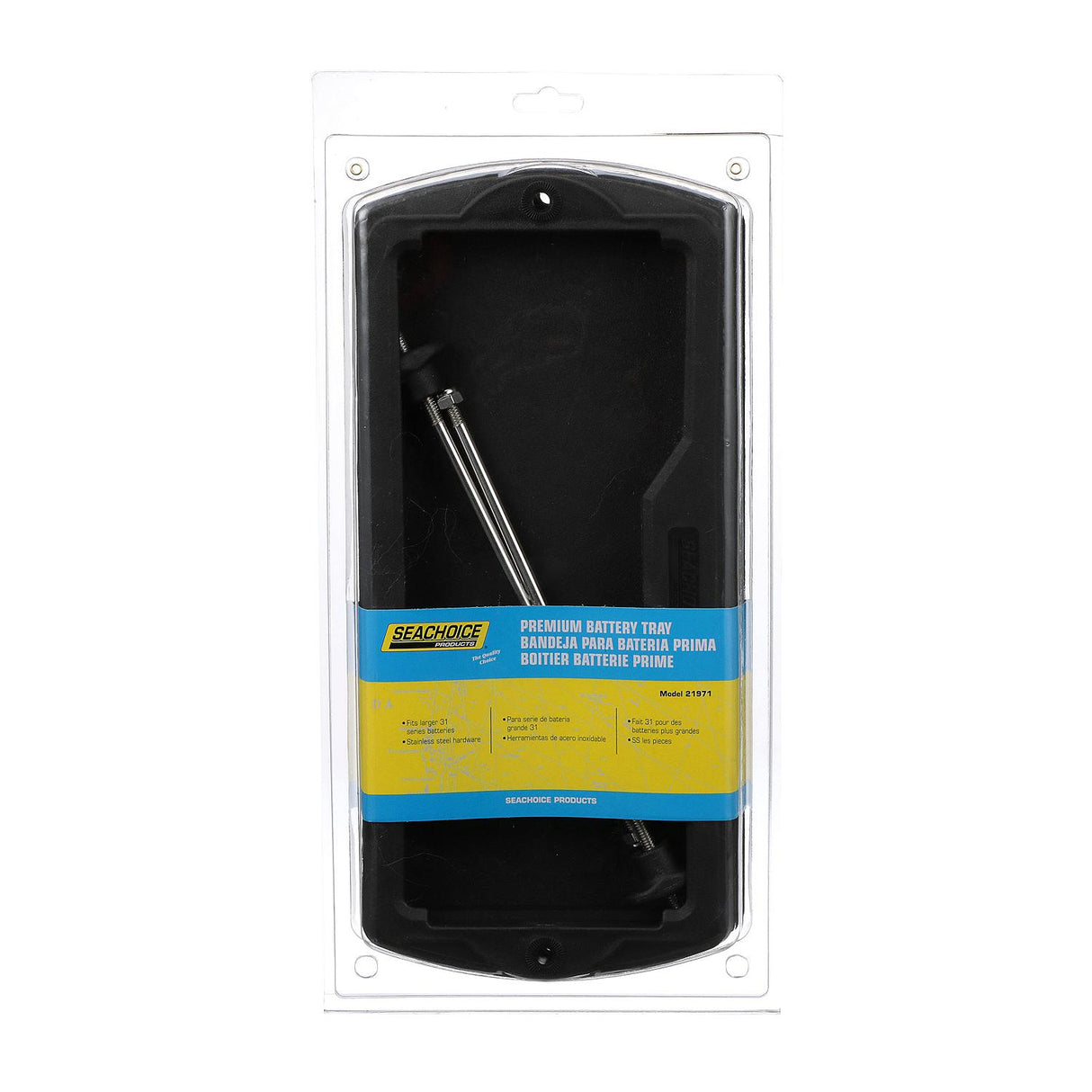 Seachoice Premium Durable Battery Tray, Fits Group 31 Batteries