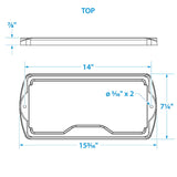 Seachoice Premium Durable Battery Tray, Fits Group 31 Batteries