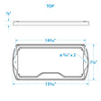 Seachoice Premium Battery Tray with Stainless Steel Hardware, 29 Series