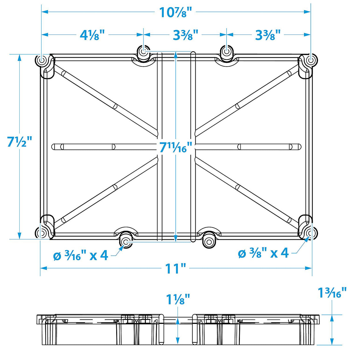 Seachoice Battery Tray Narrow, Group 24