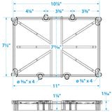 Seachoice Battery Tray Narrow, Group 24