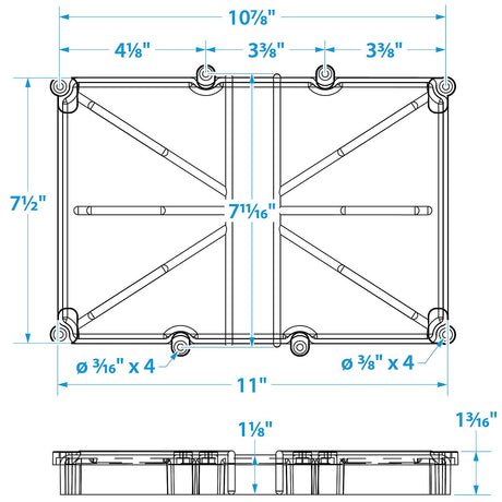 Seachoice Battery Tray Narrow, Group 24