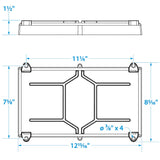 Seachoice USCG-Approved Marine Group 27 Series Hold-Down Battery Tray, Black