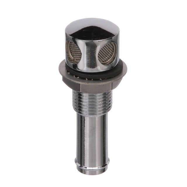 Seachoice Thru Hull Fuel Tank Vent, Chrome-Plated Brass, 5/8 in.