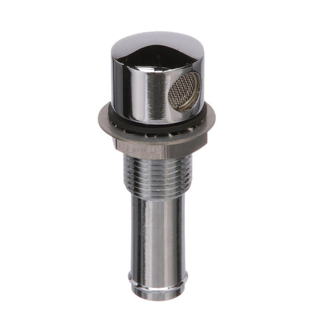 Seachoice Thru Hull Fuel Tank Vent, Chrome-Plated Brass, 5/8 in.