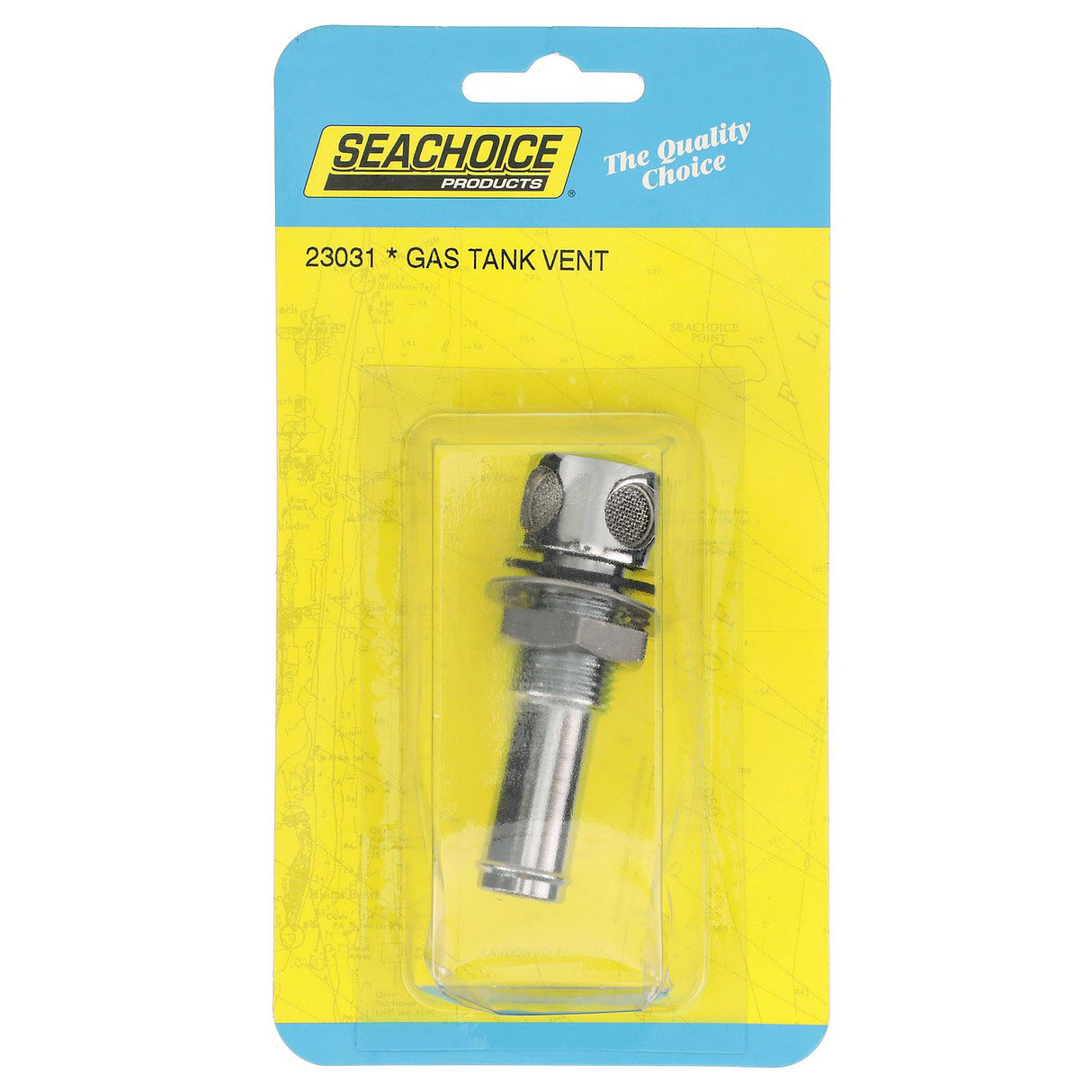 Seachoice Thru Hull Fuel Tank Vent, Chrome-Plated Brass, 5/8 in.