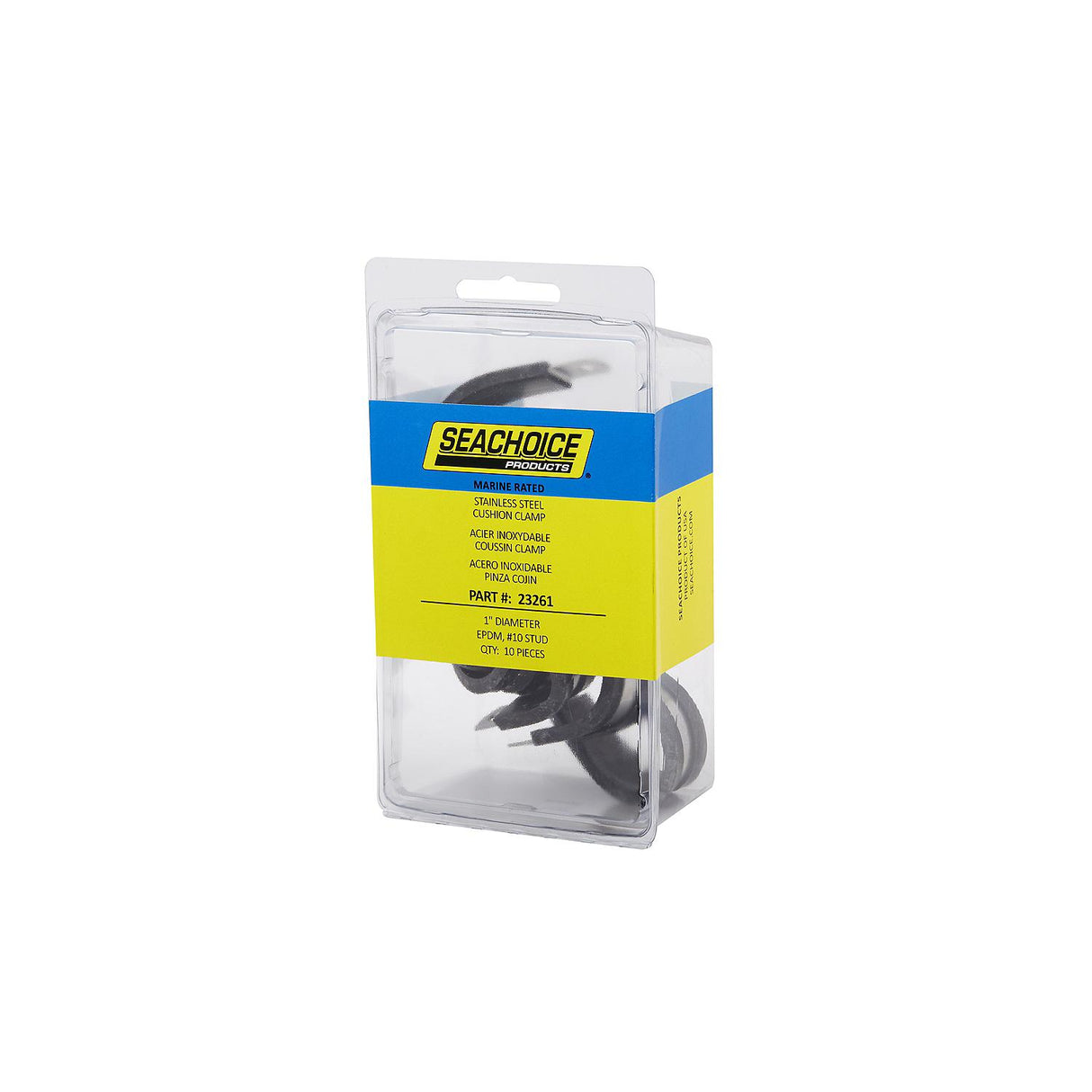 Seachoice Stainless Steel Cable Clamps, 1 In., EPDM