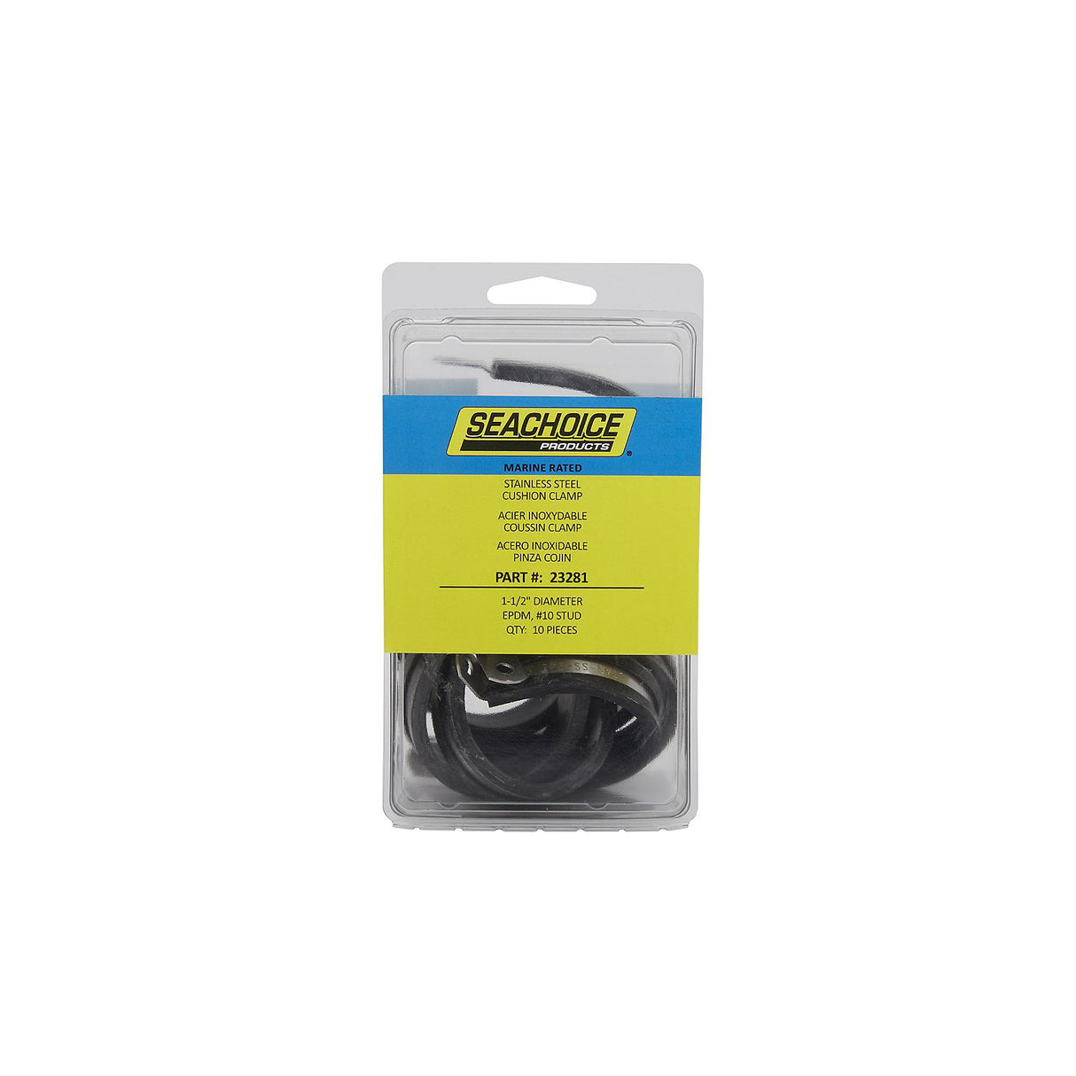 Seachoice Stainless Steel Cable Clamps, 1-1/2 In., EPDM