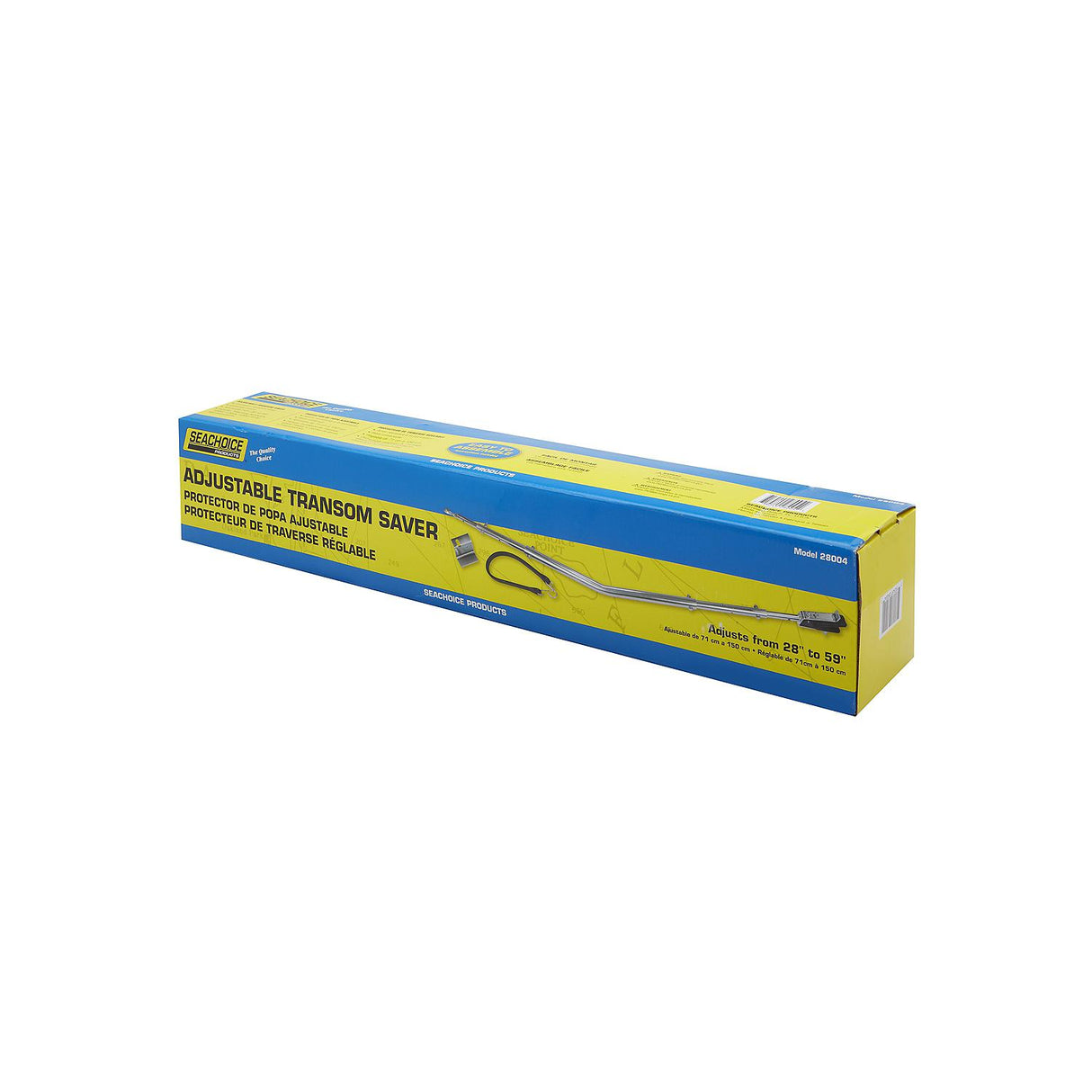 Seachoice Adjustable Transom Saver, Angled, 28-59 In.