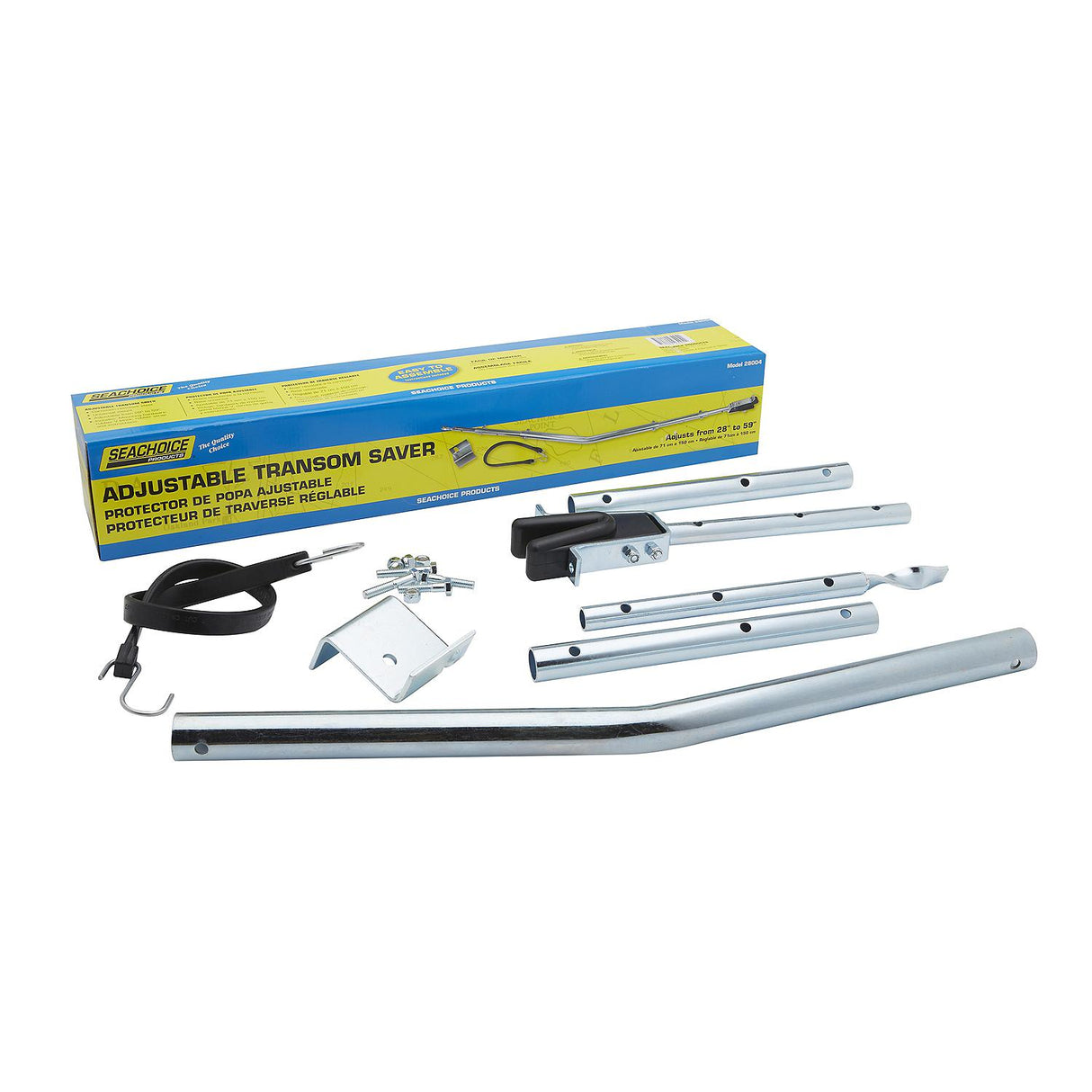 Seachoice Adjustable Transom Saver, Angled, 28-59 In.