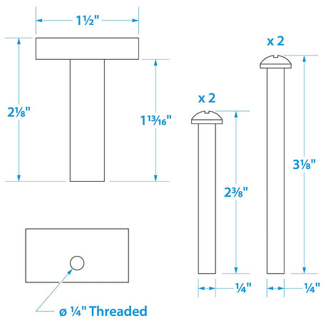 Seachoice 28071 Mounting Bolt and Isolator Kit for Motorguide Trolling Motors, Stainless Steel Screws