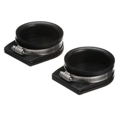 Seachoice Exhaust Guard Covers, Fits 3 in. OD Pipe, Black Rubber with Stainless Steel Hose Clamp