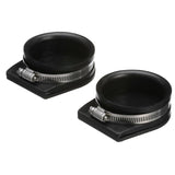 Seachoice Exhaust Guard Covers, Fits 4 in. OD Pipe, Black Rubber with Stainless Steel Hose Clamp