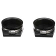 Seachoice Exhaust Guard Covers, Fits 4 in. OD Pipe, Black Rubber with Stainless Steel Hose Clamp