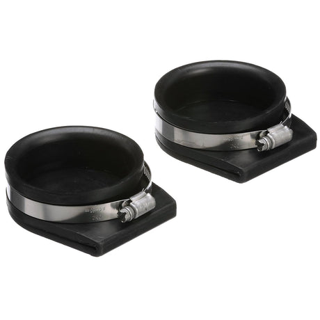 Seachoice Exhaust Guard Covers, Fits 4 in. OD Pipe, Black Rubber with Stainless Steel Hose Clamp