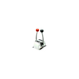Seachoice Twin Lever Control, Chrome-Plated Brass, Red and Black Knobs, 8-5/16 In. Tall