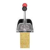 Seachoice Twin Lever Control, Chrome-Plated Brass, Red and Black Knobs, 8-5/16 In. Tall