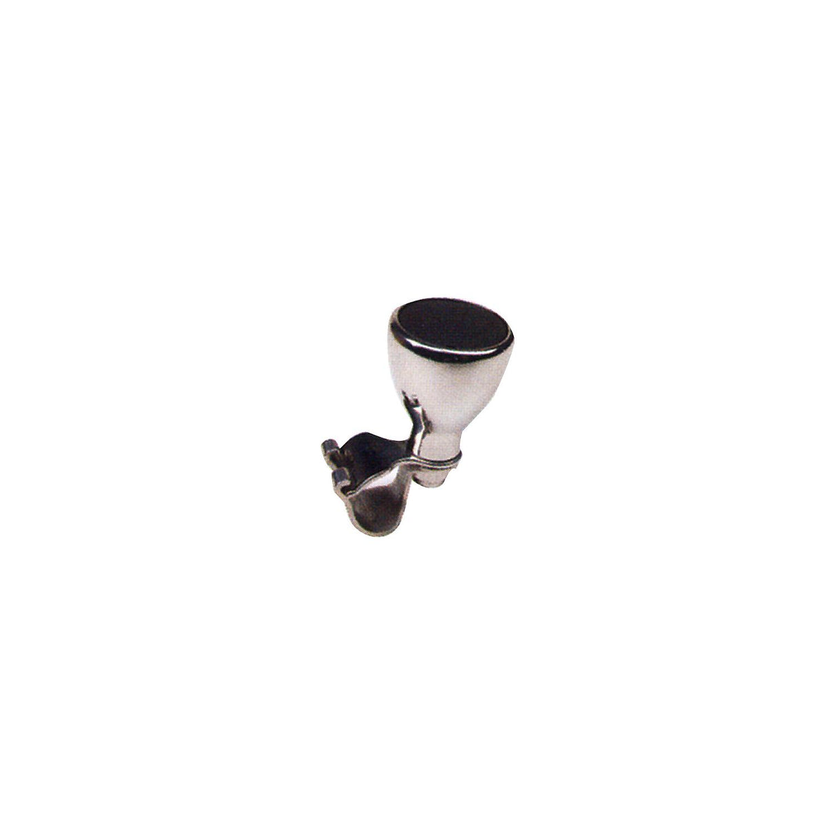 Seachoice 28491 Large Stainless Steel Turning Knob, Fits Destroyer Wheels, Black Plastic Knob Cap