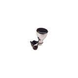 Seachoice 28491 Large Stainless Steel Turning Knob, Fits Destroyer Wheels, Black Plastic Knob Cap