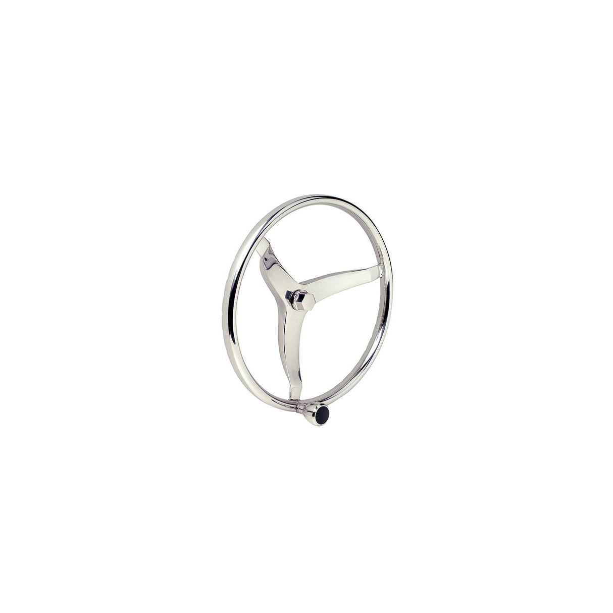 Seachoice 3 Spoke Sports Steering Wheel w/ Turning Knob, Fits 3/4 In. Tapered Shaft, 15.5 In. Diameter