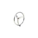 Seachoice 3 Spoke Sports Steering Wheel w/ Turning Knob, Fits 3/4 In. Tapered Shaft, 15.5 In. Diameter