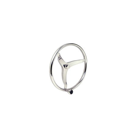 Seachoice 3 Spoke Sports Steering Wheel w/ Turning Knob, Fits 3/4-In. Tapered Shaft, 13.5-In. Diameter